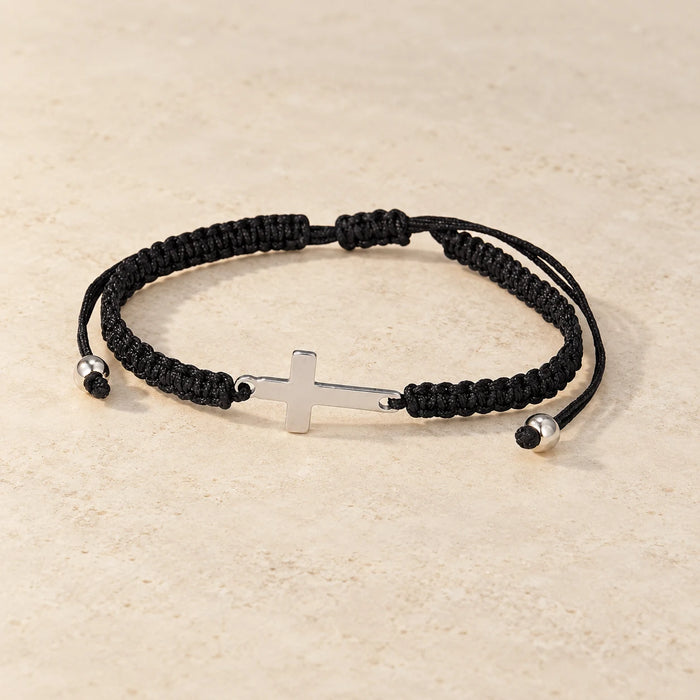 Cord Cross Bracelet