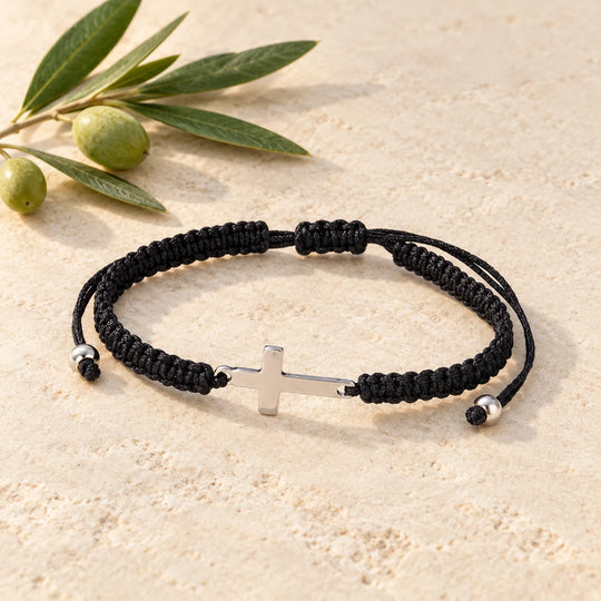 Cord Cross Bracelet