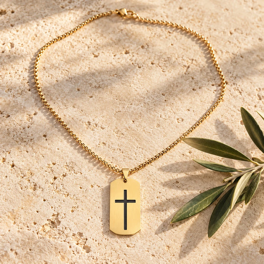 Cross Tag Necklace