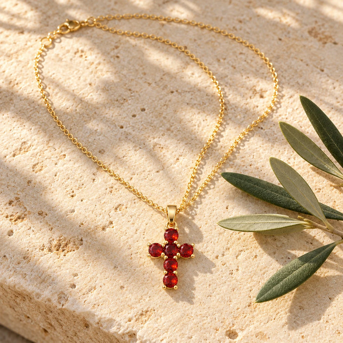 Scarlet Stone Cross