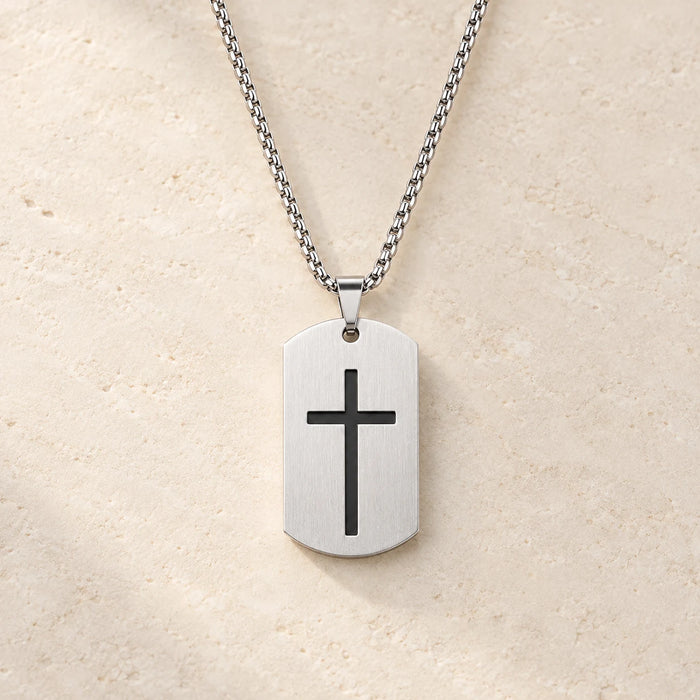 Cross Tag Necklace
