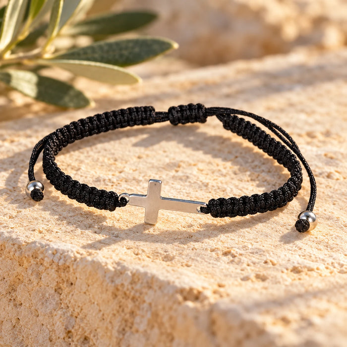 Cord Cross Bracelet