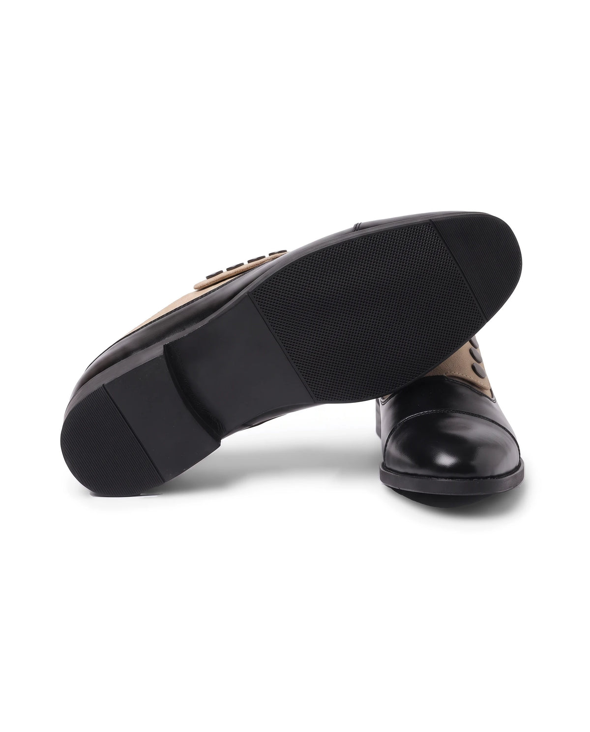 Men's Cap-Toe Button Panel Dress Shoes - Roderick - Detail Outsole