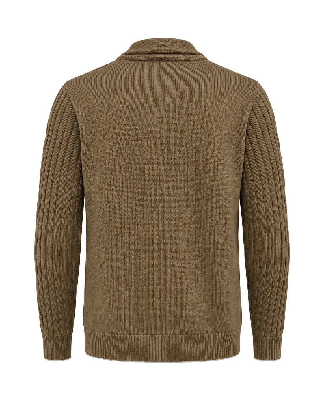 Men's Shawl Collar Knit Cardigan - Jamal - Back View