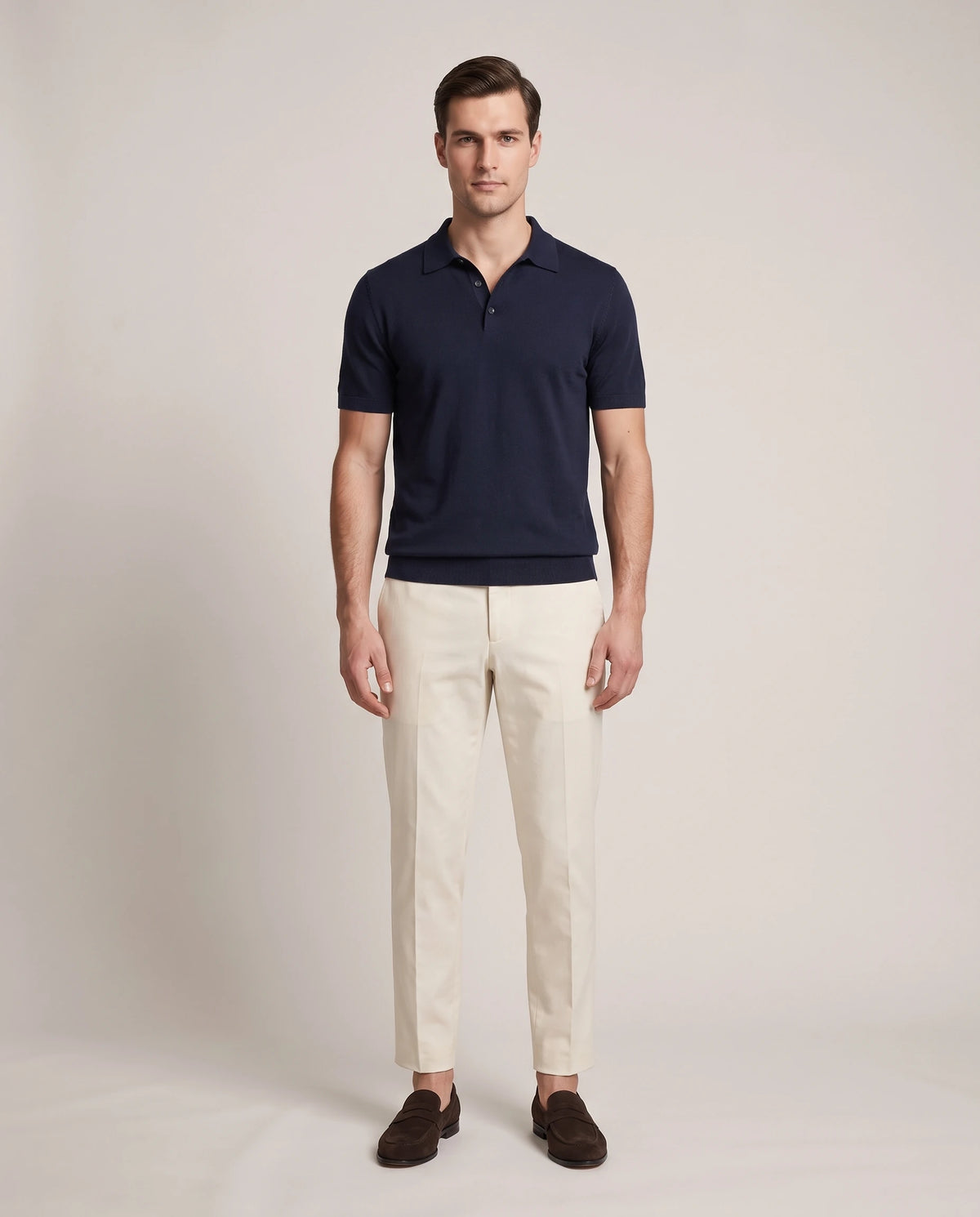 Men's Classic Penny Loafers - Albert - Model Full Look