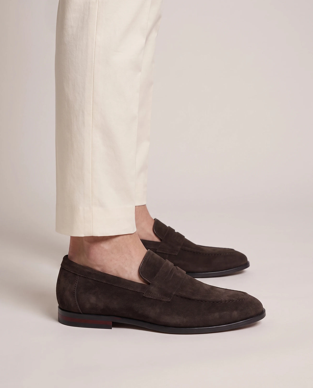 Men's Classic Penny Loafers - Albert - Model Side Detail
