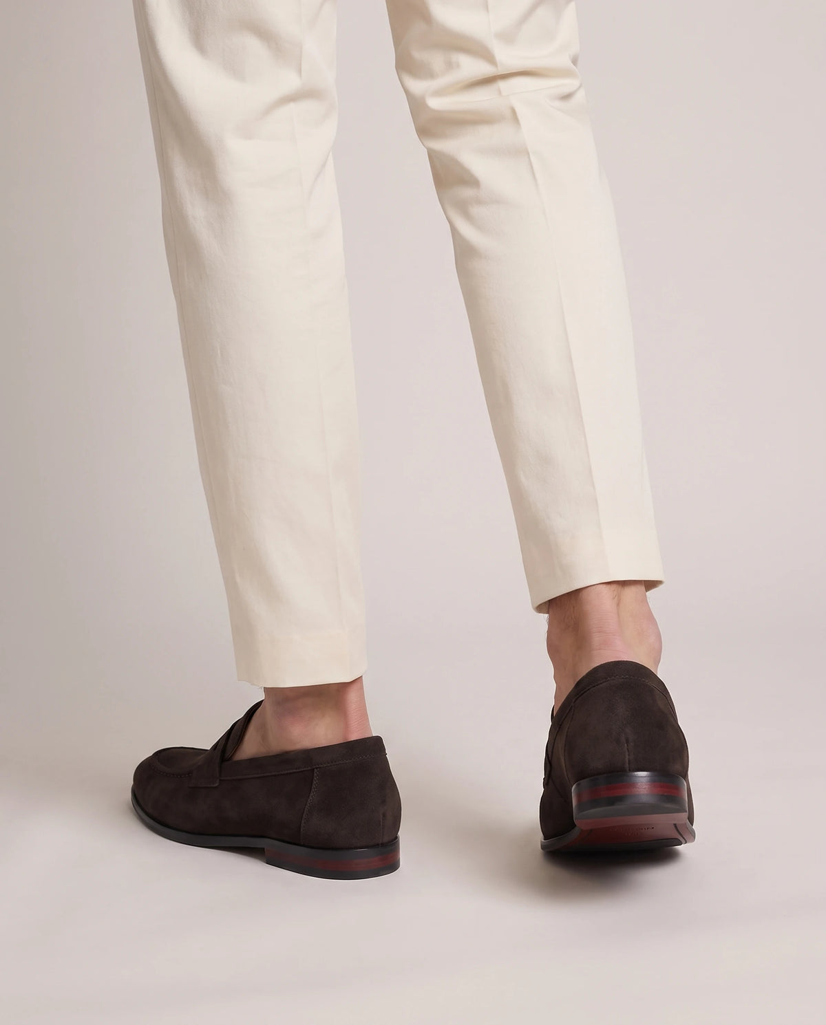 Men's Classic Penny Loafers - Albert - Model Back Detail