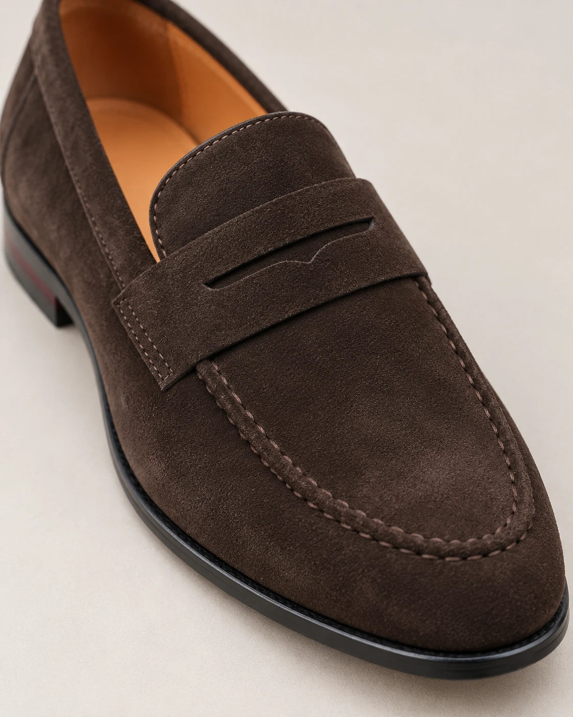 Men's Classic Penny Loafers - Albert - Penny Strap and Moc Toe Stitching