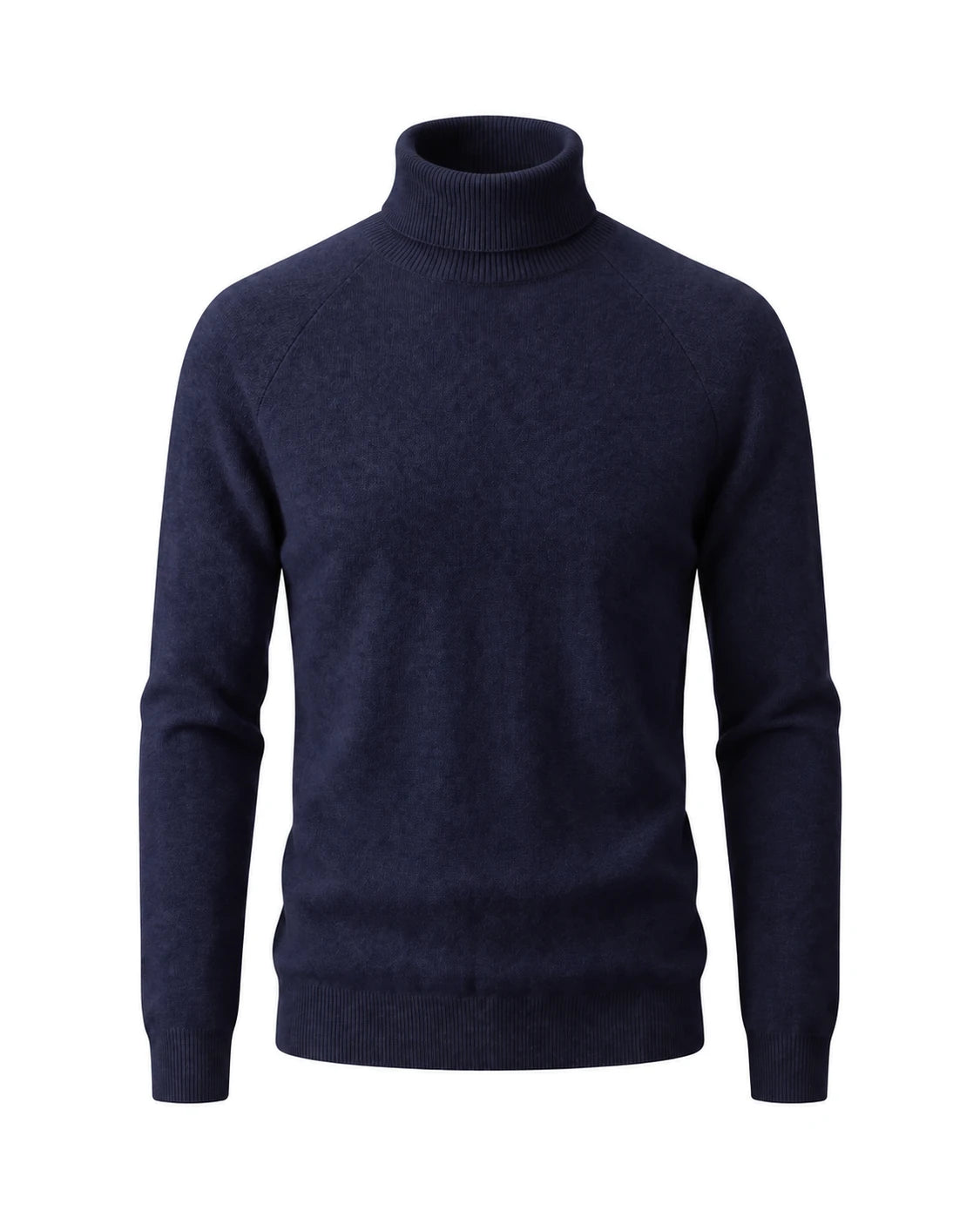 Men's Wool Turtleneck Sweater - Jeremy - Navy
