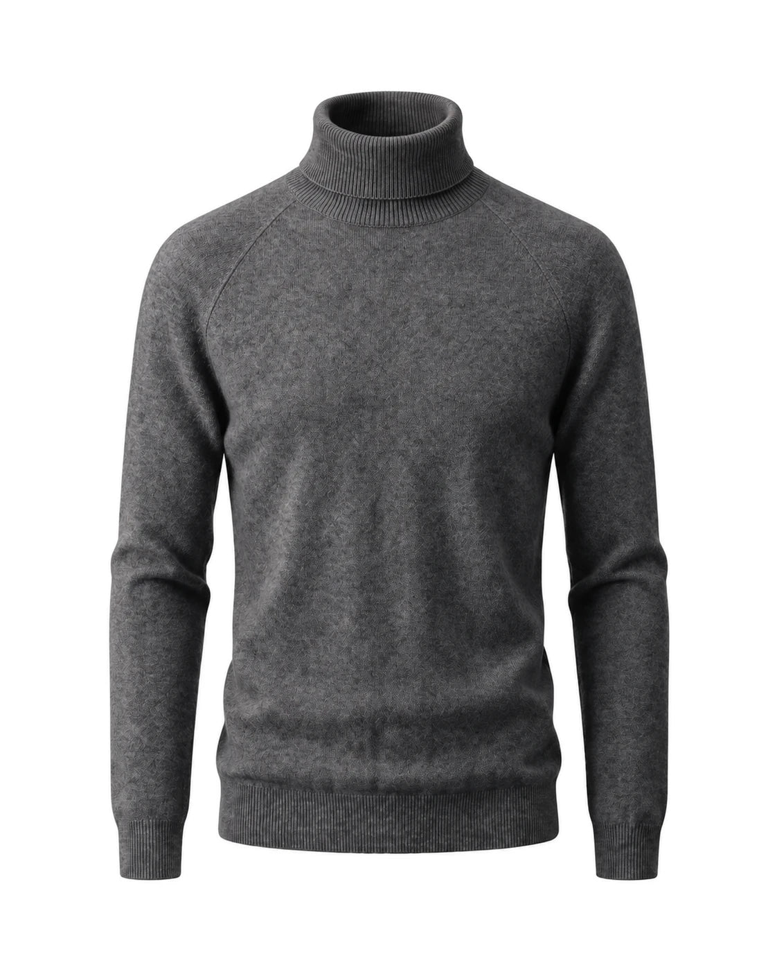 Men's Wool Turtleneck Sweater - Jeremy - Dark Gray