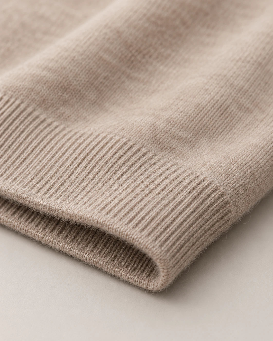 Men's Wool Turtleneck Sweater - Jeremy - Fine Wool Knit and Ribbed Hem