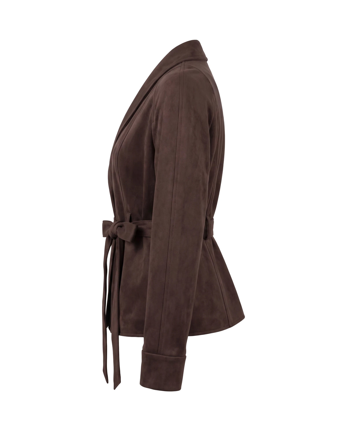 Women's Belted Wrap Jacket - Carmen - Side View