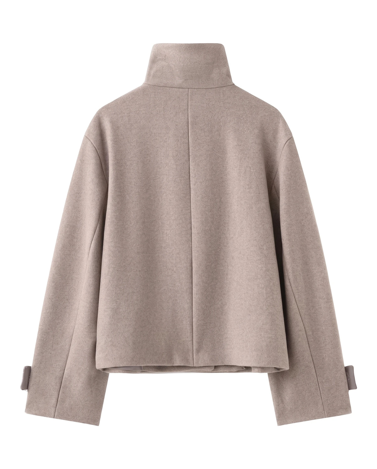 Women's Stand-Collar Cropped Coat - Victoria - Back View