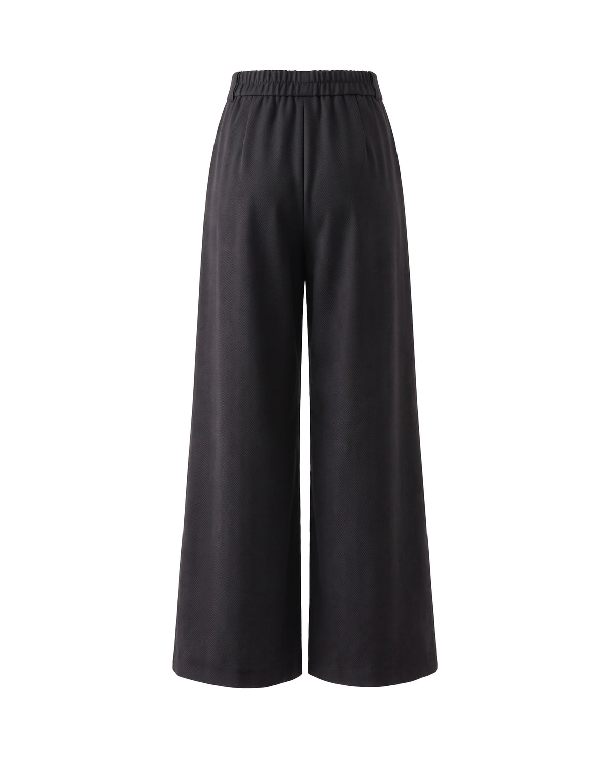 Women's Wide-Leg Culottes - Salomea - Black Back View