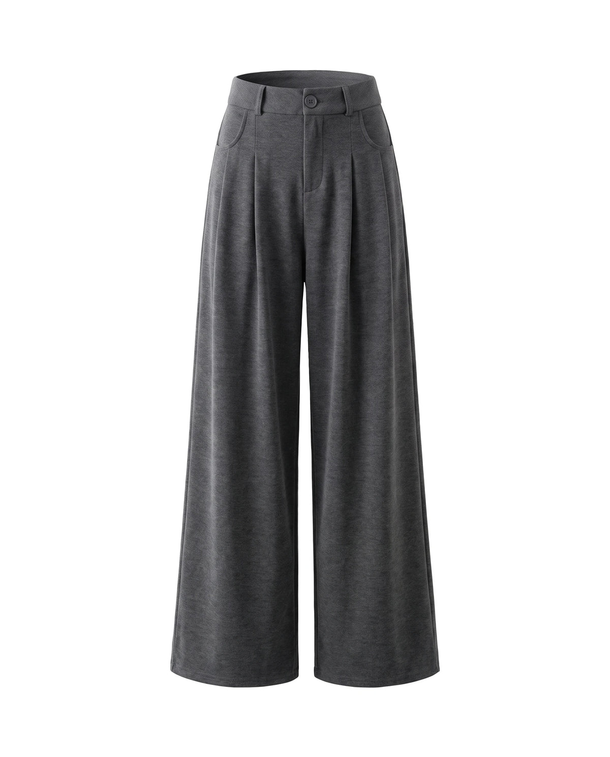 Women's Wide-Leg Pants - Serena - Dark Gray