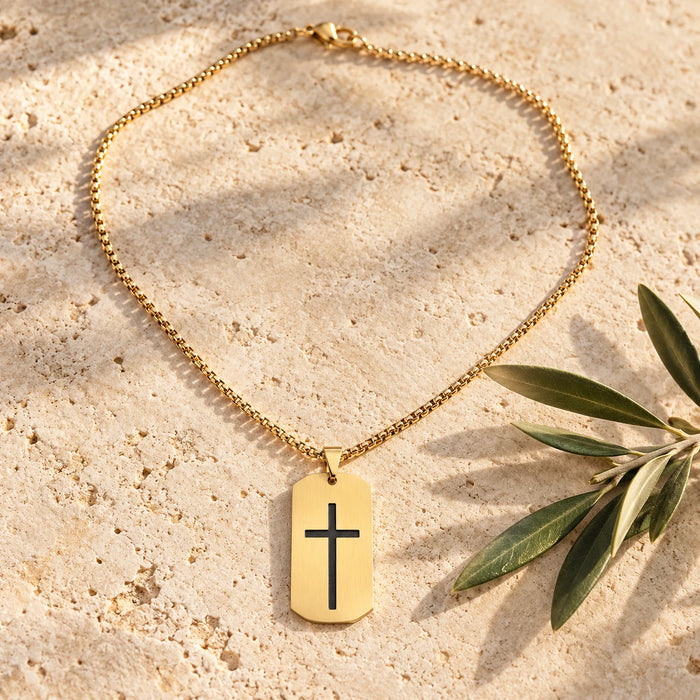 Cross Tag Necklace