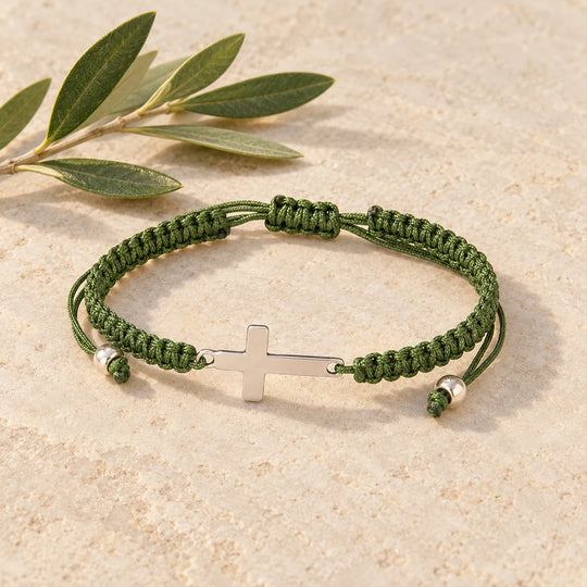 Cord Cross Bracelet