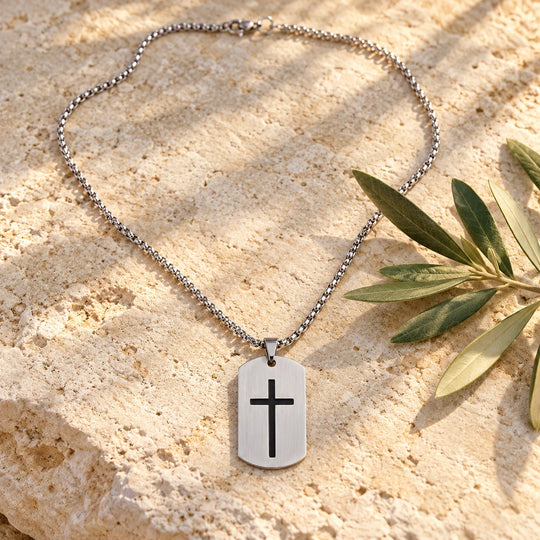 Cross Tag Necklace