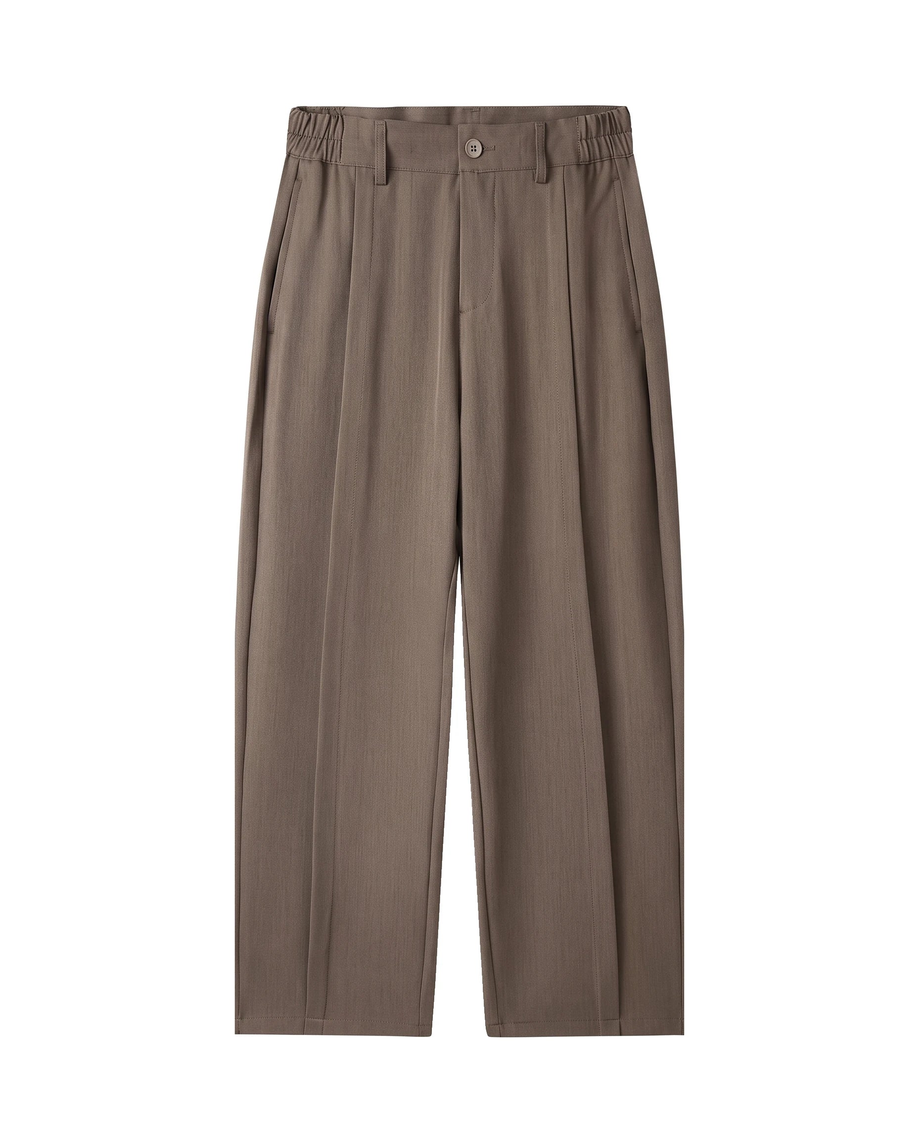Men's Relaxed Straight-Leg Trousers - Hartley - Brown