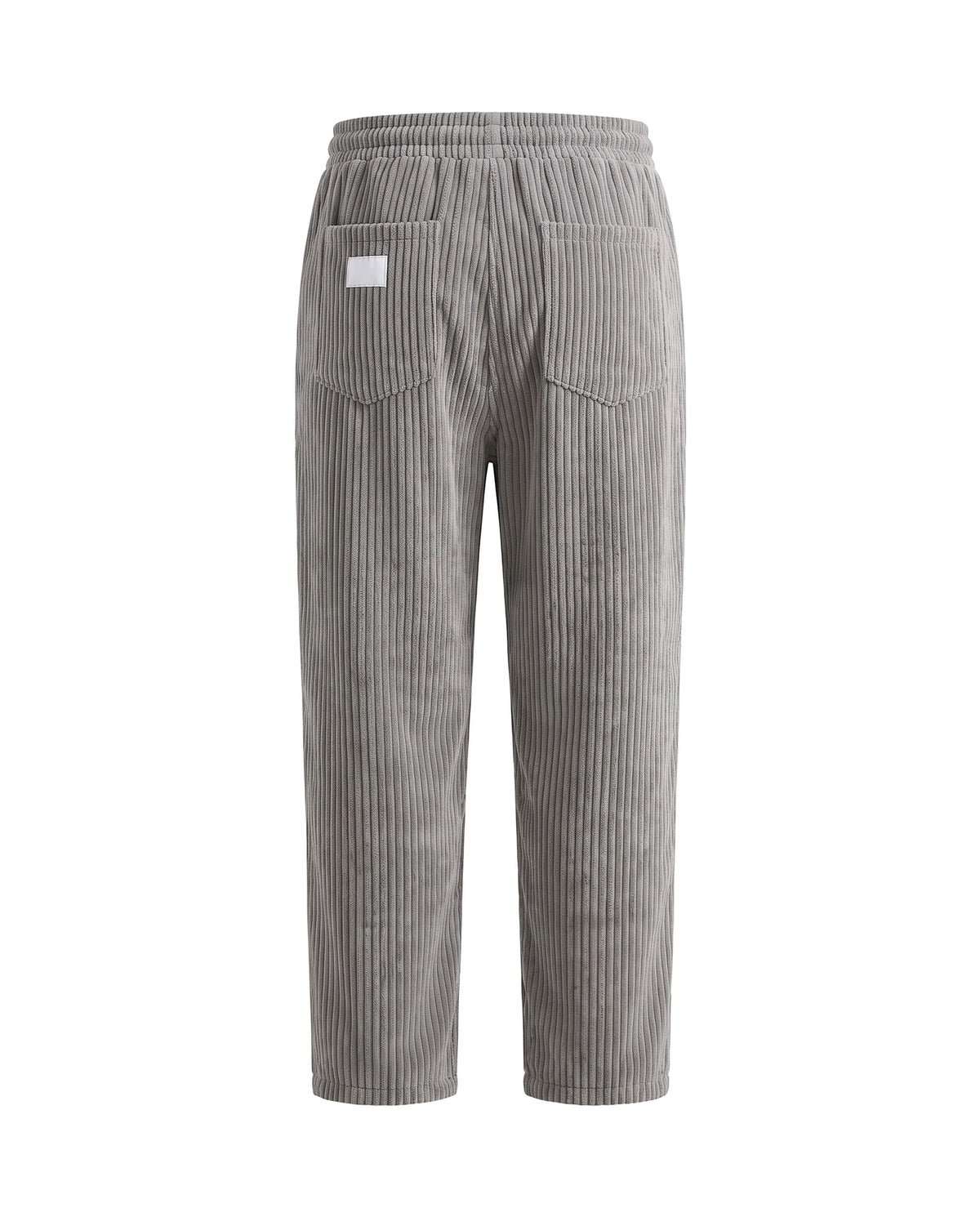 Men's Relaxed Wide-Wale Corduroy Pants - Weston - Gray Back View