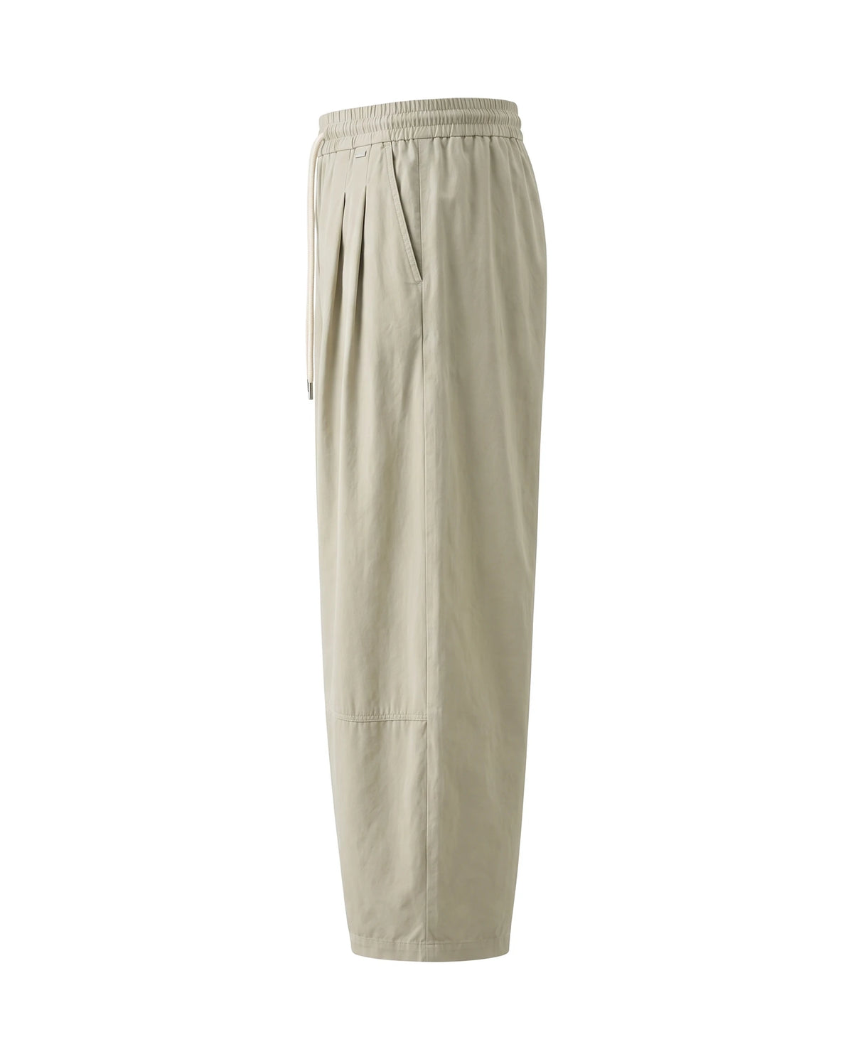 Men's Wide-Leg Pleated Lyocell Trousers - Marlow - Side View