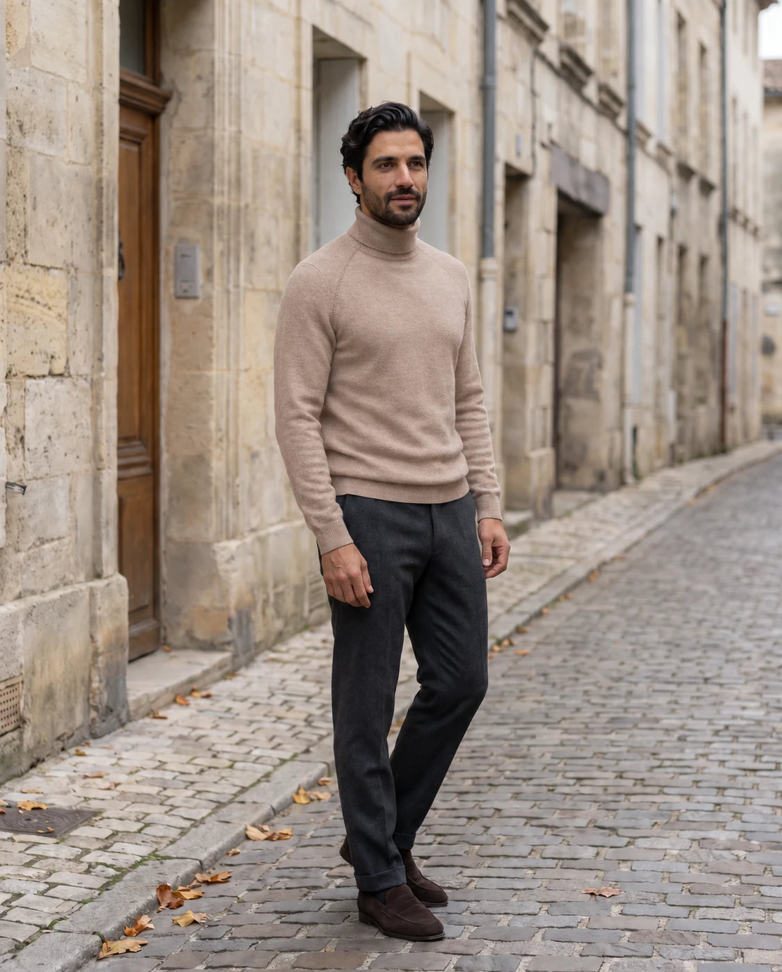 Men's Wool Turtleneck Sweater - Jeremy - Lifestyle Outdoor