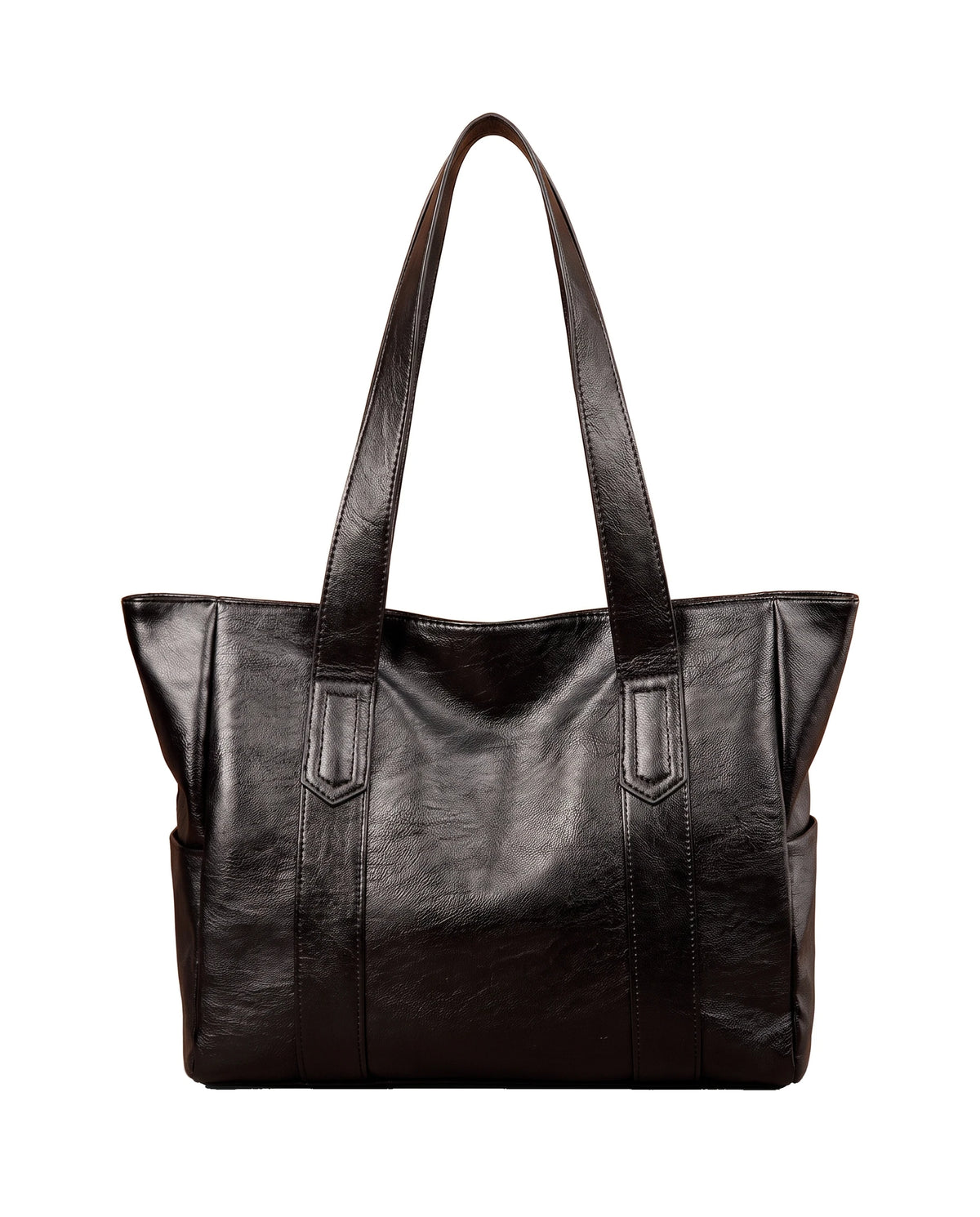 Women's Large Zip-Top Tote Bag - Margaux - Black