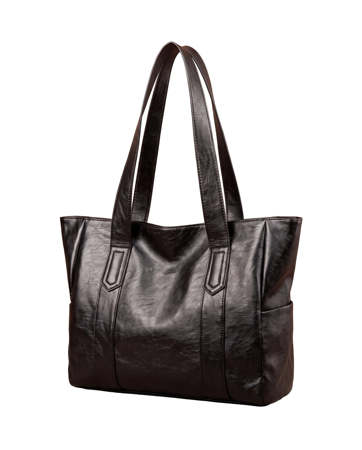 Women's Large Zip-Top Tote Bag - Margaux - Three-Quarter View