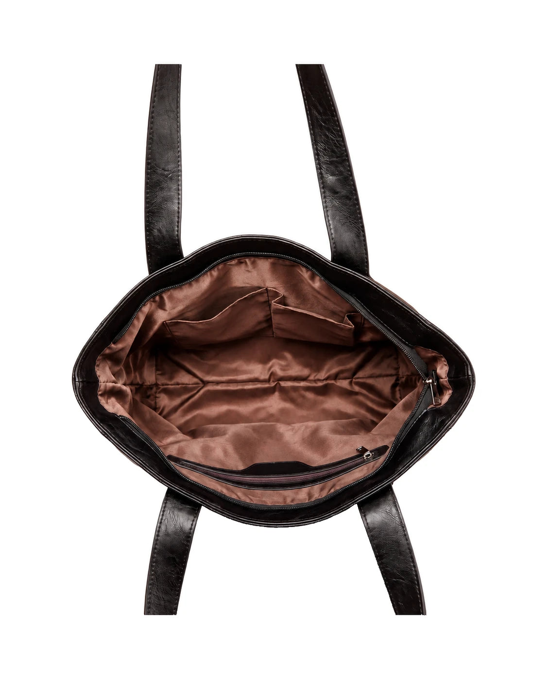 Women's Large Zip-Top Tote Bag - Margaux - Interior View